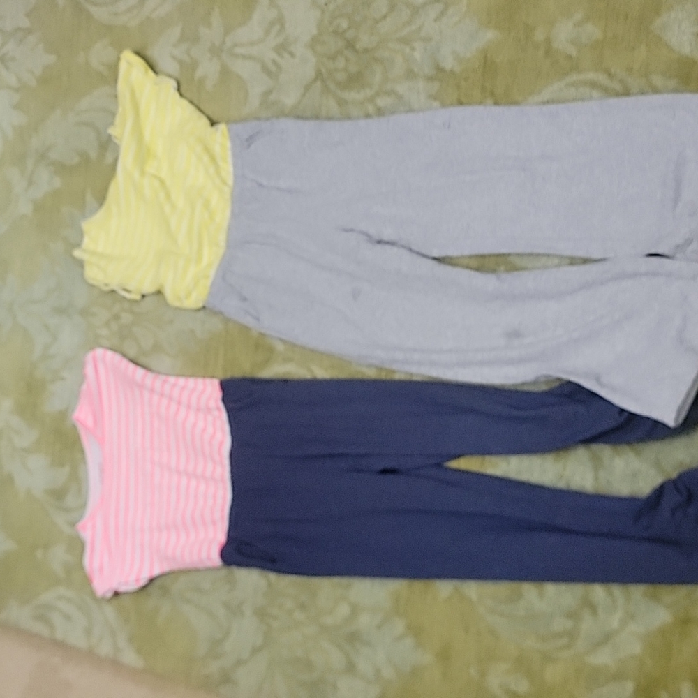 Pair of Cat & Jack stretch jumpsuits - L (10/12)